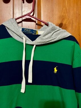 Polo by Ralph Lauren Striped Hoodie - Medium